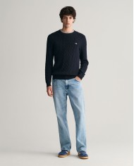 Gant Jersey Cotton Cable C-Neck