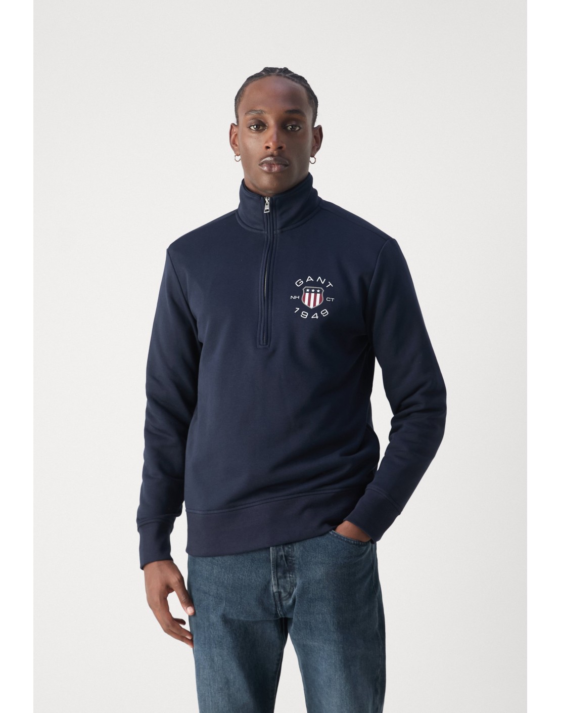 Gant Sudadera Print Half Zip