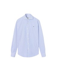Silbon Camisa Sport Cutaway rayas azul marino