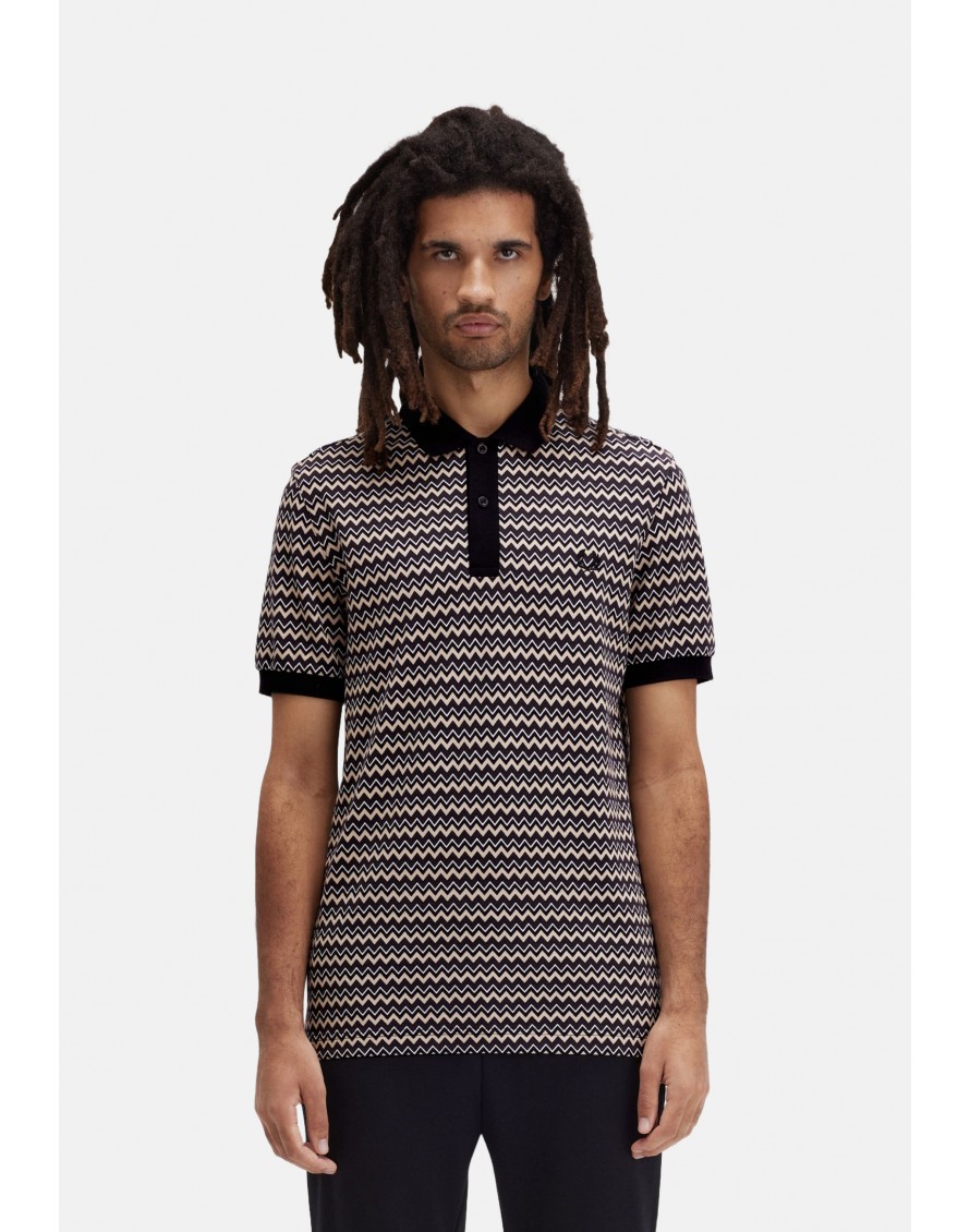 Fred Perry Polo Zig Zag Print