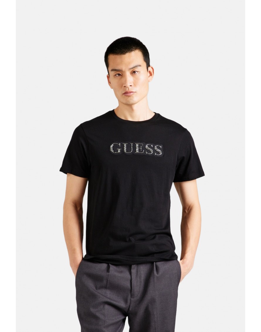 Guess Camiseta SS BSC Embellished Logo Tee