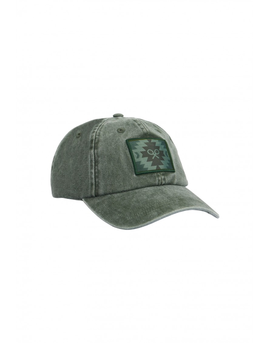 Silbon Gorra parche étnico Verde