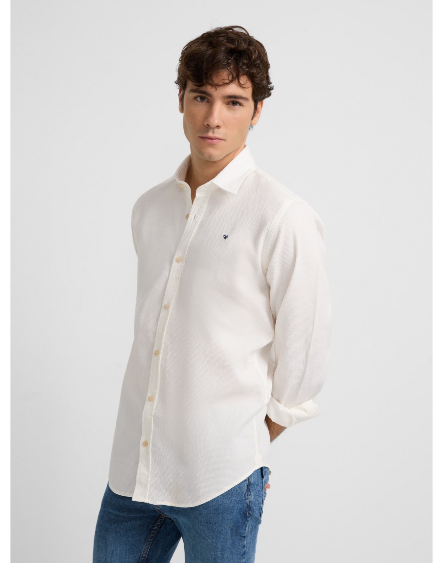 Silbon Camisa Sport Lisa Structure Blanco