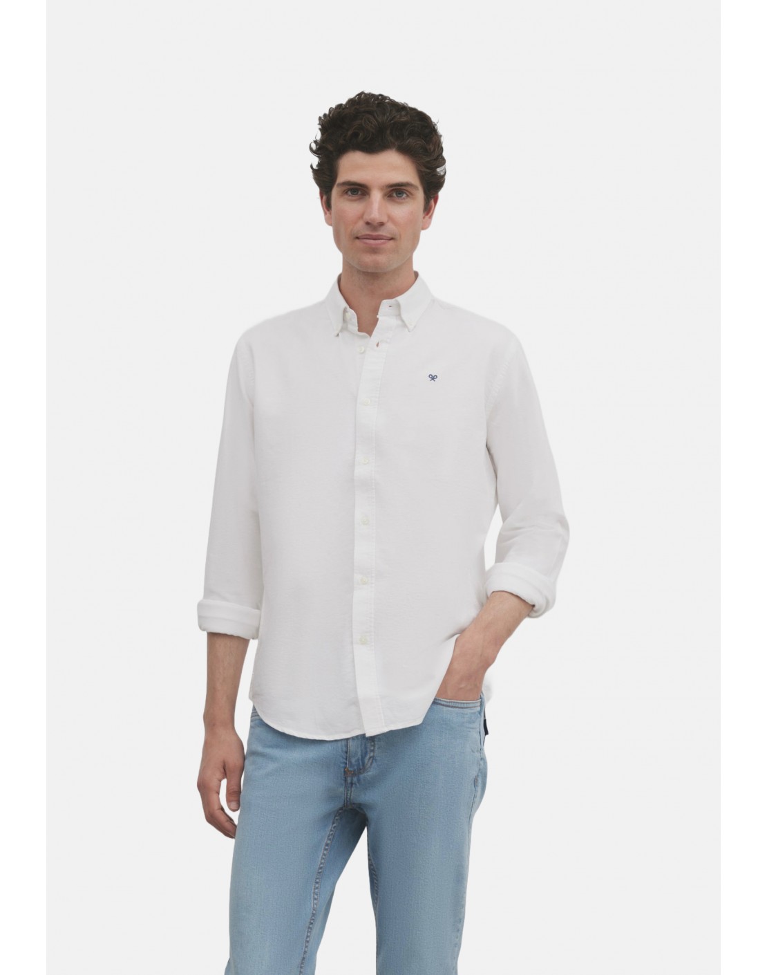 Silbon Camisa Sport Oxford Blanca