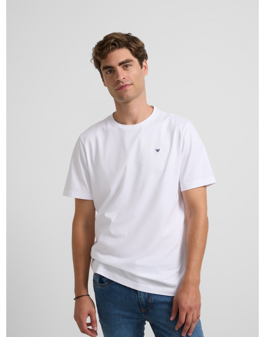 Silbon Camiseta raqueta circulo étnico Blanco