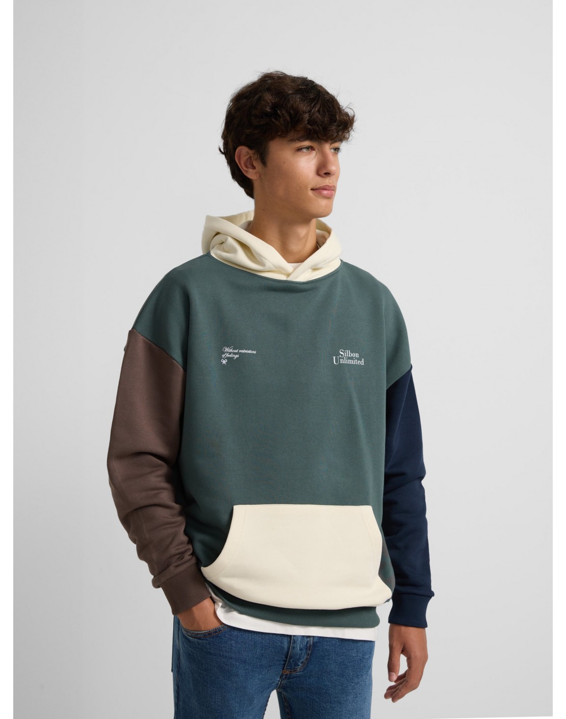 Silbon Sudadera capucha Special Fit Hoodie Multicolor