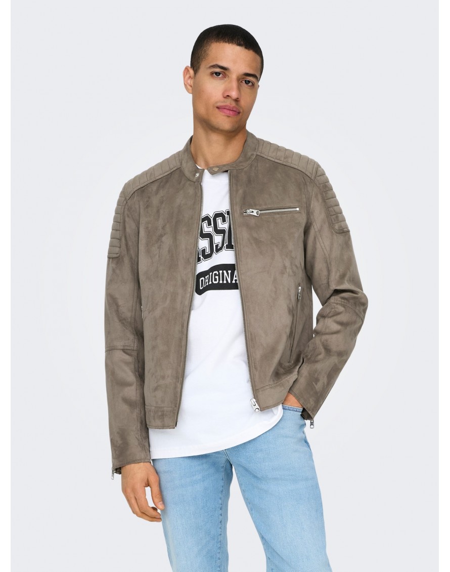 Only&Sons Chaqueta Onsgus Faux Suede Racer Jacket OTW