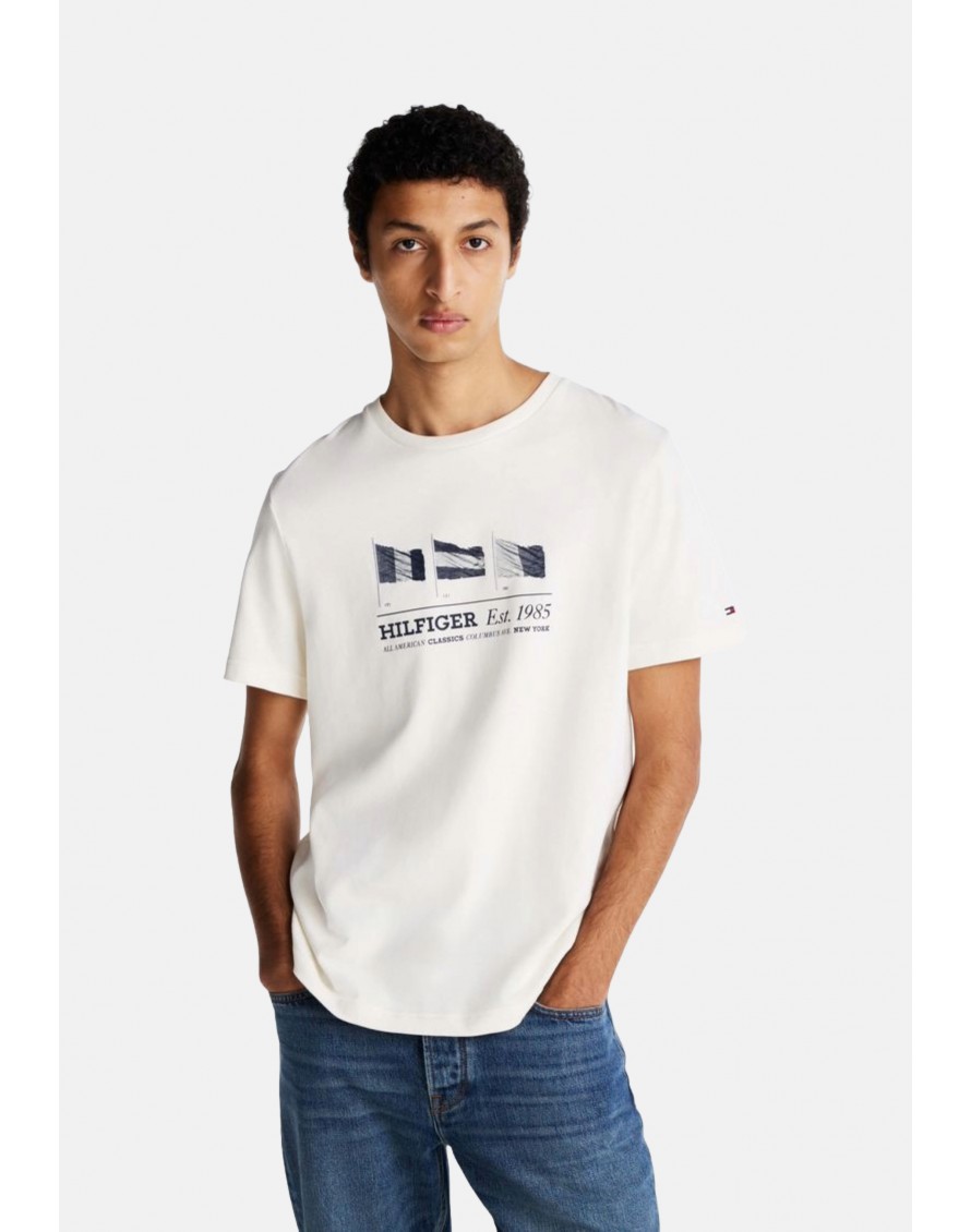 Tommy Hilfiger Camiseta Hilfiger Flags Tee