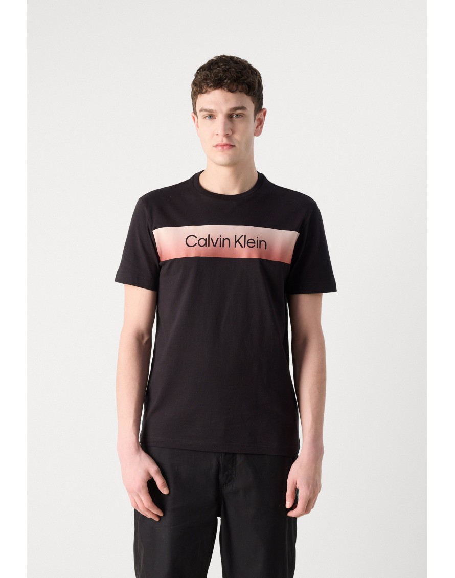 Calvin Klein Camiseta Linear Ombre Chest Logo