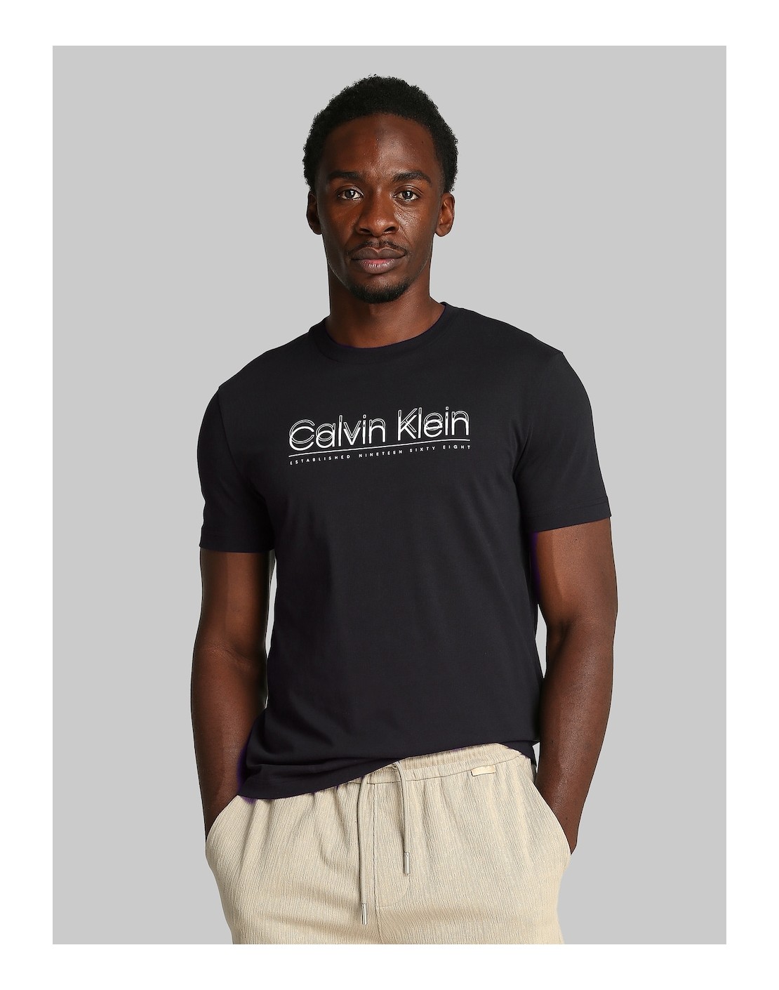 Calvin Klein Camiseta CP-Double Logo T-Shirt