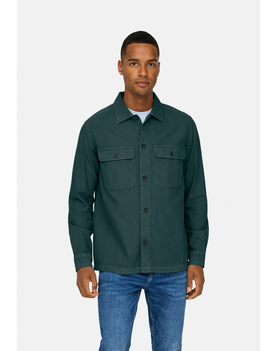 Only&Sons Sobrecamisa Onsoliver Twill Overdye Overshirt BF