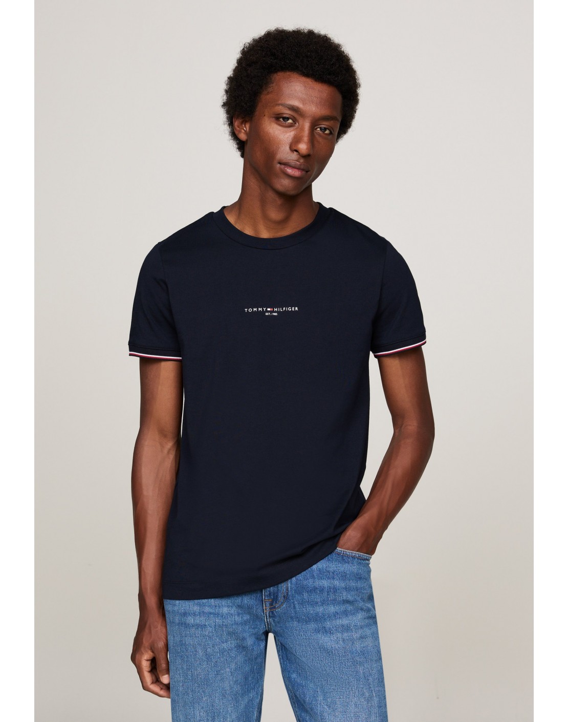 Tommy Hilfiger Camiseta Tommy Logo Tipped Tee