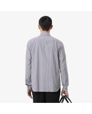 Lacoste Camisa de corte regular de algodón de rayas