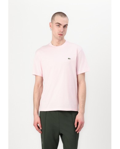 Lacoste Camiseta de corte clásico de punto de algodón
