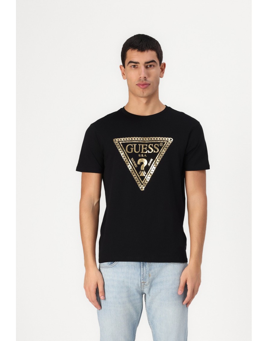 Guess Camiseta SS BSC Chain Tri Logo Tee