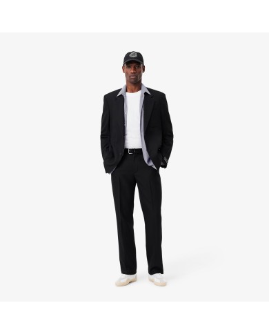 Lacoste Camisa de corte ajustado de popelín elástico de rayas