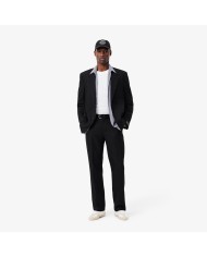 Lacoste Camisa de corte ajustado de popelín elástico de rayas