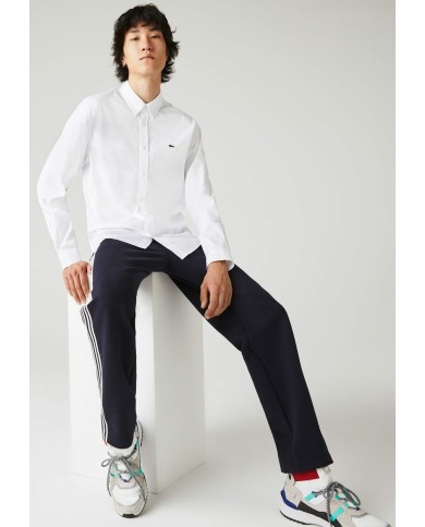 Lacoste Camisa de corte regular de algodón