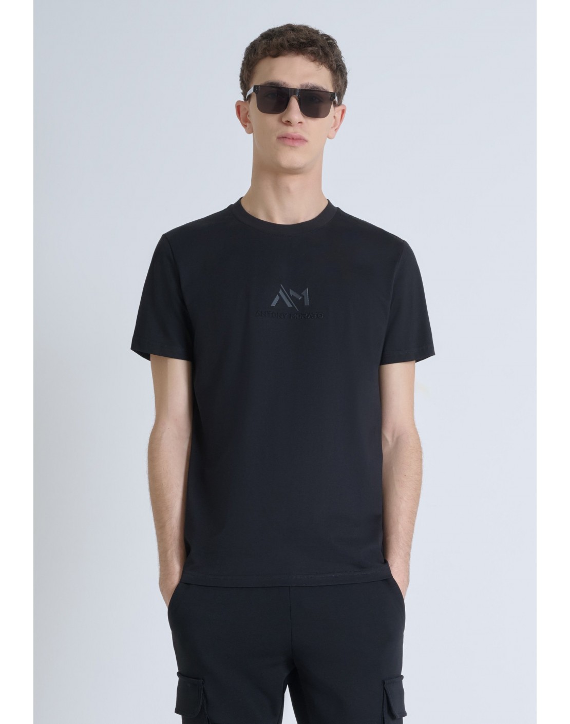 Antony Morato Camiseta Slim Fit con logo goma y relieve