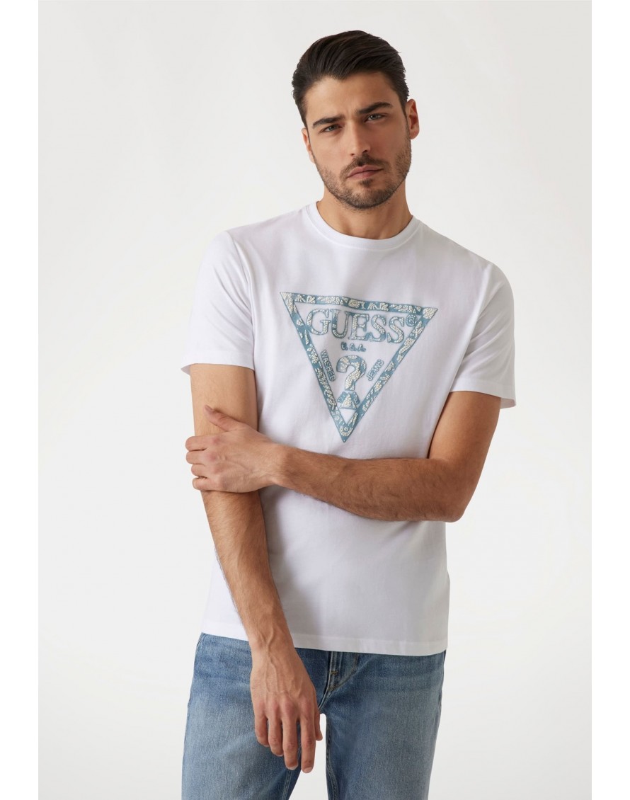 Guess Camiseta SS CN Triangle Tee