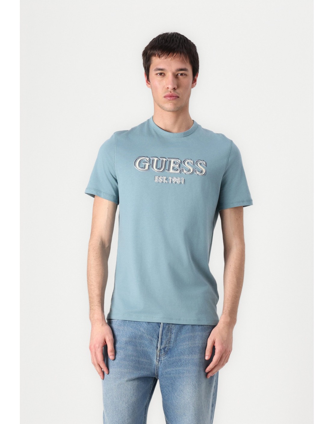 Guess Camiseta SS CN Guess Logo Tee