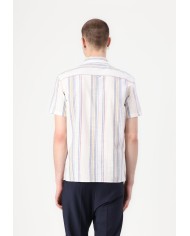 Tommy Jeans Camisa TJM Reg Slub Stripe SS Shirt Ext