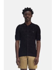Fred Perry Camisa de punto Cable Detail Knitted Shirt