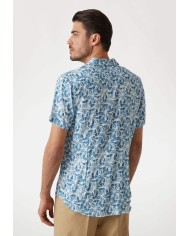 Guess Camisa SS Eco Rayon Watercolor Shirt