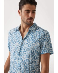 Guess Camisa SS Eco Rayon Watercolor Shirt