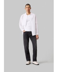 Calvin Klein Camisa Linen Cotton Stripe L/S Shirt