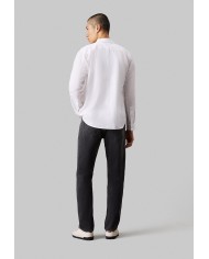 Calvin Klein Camisa Linen Cotton Stripe L/S Shirt