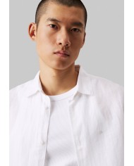 Calvin Klein Camisa Linen Cotton Stripe L/S Shirt