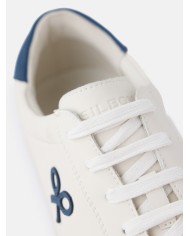 Silbon Zapatilla Clasica Blanca Azul Marino