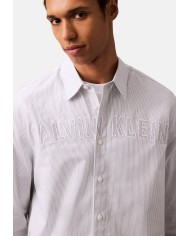 Calvin Klein Camisa LS Oxford Logo Relaxed Shirt