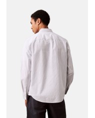 Calvin Klein Camisa LS Oxford Logo Relaxed Shirt