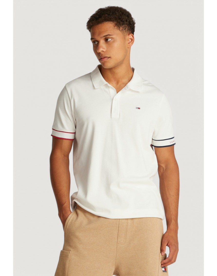 Tommy Jeans Polo TJM Slim Flag Cuff Polo