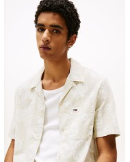 Tommy Jeans Camisa manga corta TJM Reg Slub AOP SS Shirt