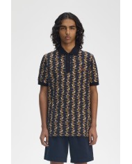 Fred Perry Polo Graphic Print Polo Shirt