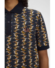 Fred Perry Polo Graphic Print Polo Shirt