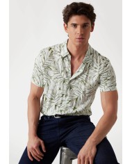 Guess Camisa SS Eco Rayon Oil Palm Shirt