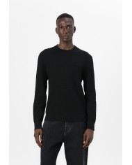 Calvin Klein Jersey de Punto LS Texture CTTN Crew