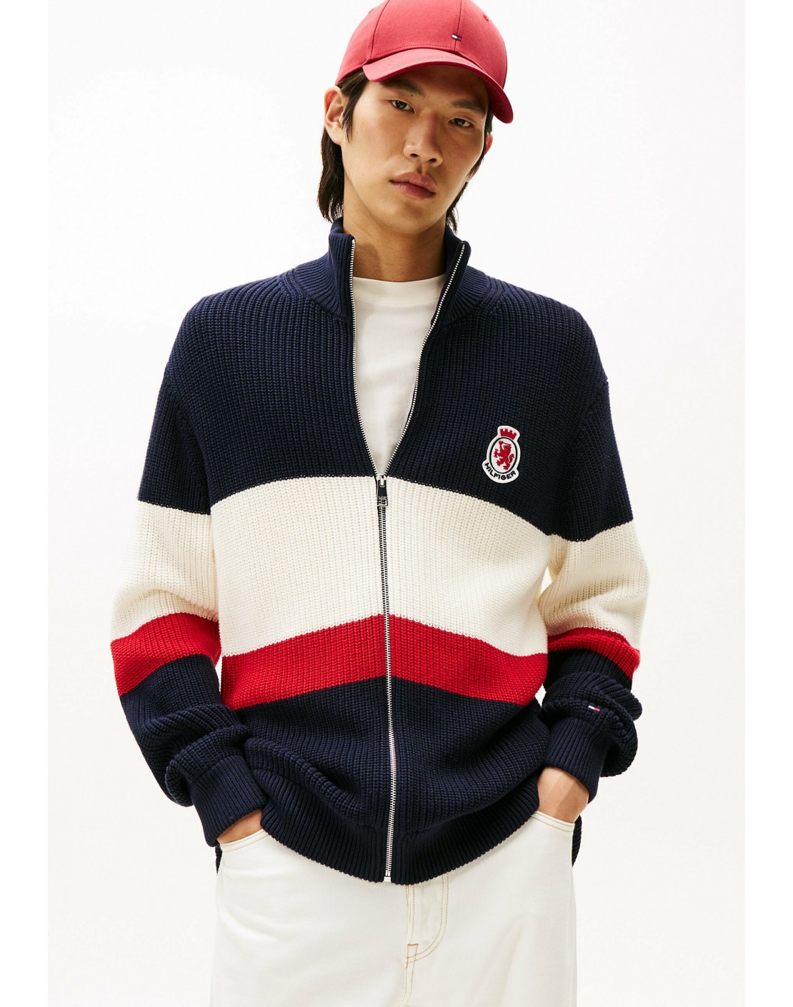 Tommy Hilfiger Chaqueta de punto Blocked Zip-Thru