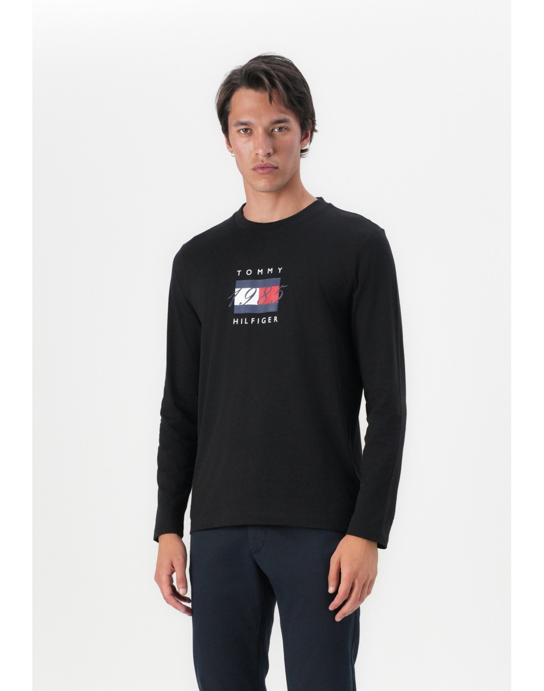 Tommy Hilfiger Camiseta de manga larga Linear Flag Graphic TEE