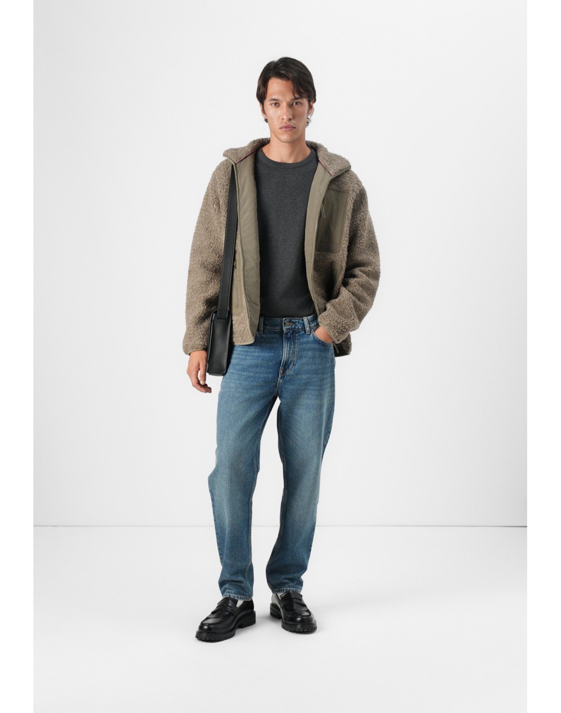 Tommy Hilfiger Abrigo Teddy Fleece Through