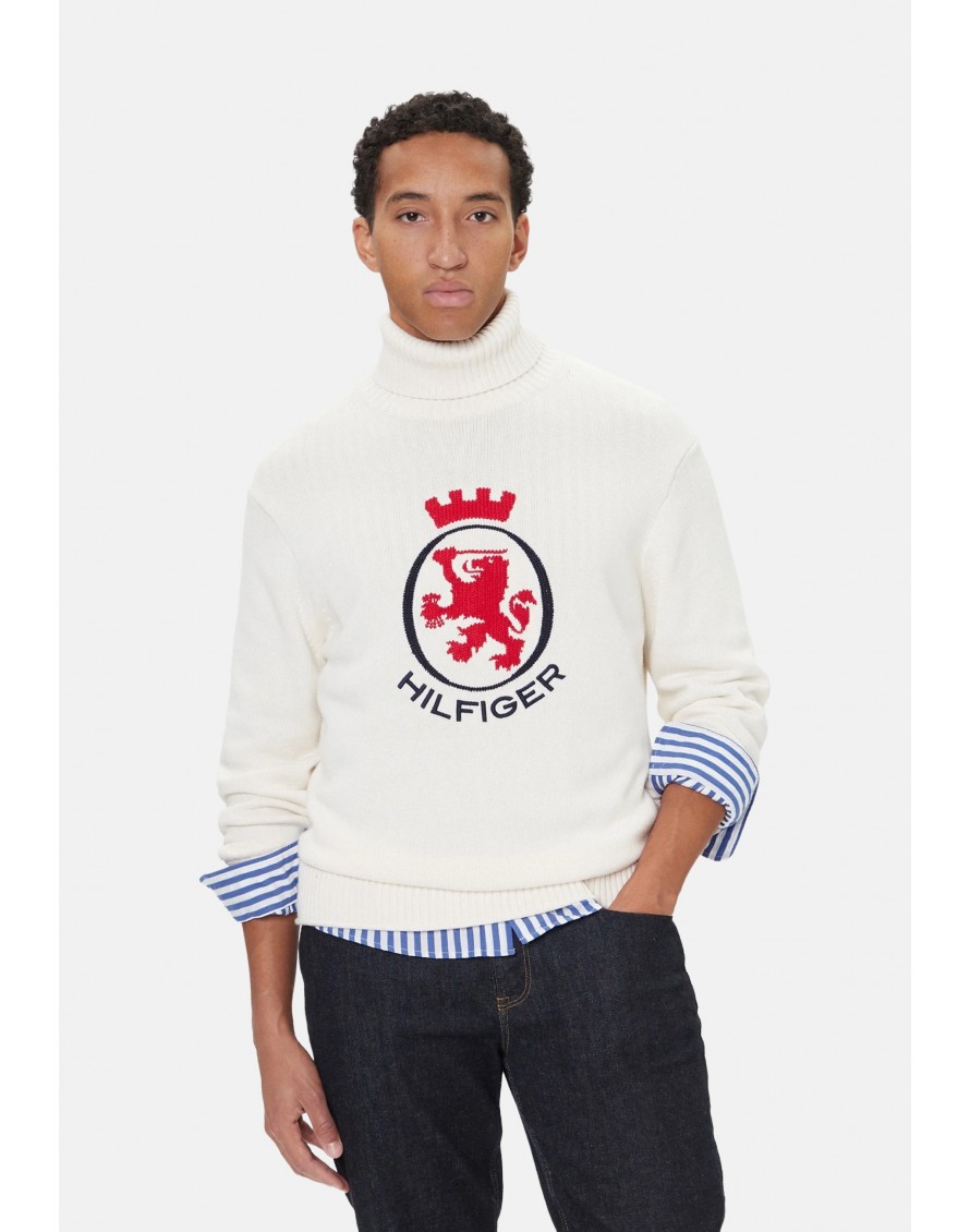 Tommy Hilfiger Jersey RWB Graphic Roll Neck