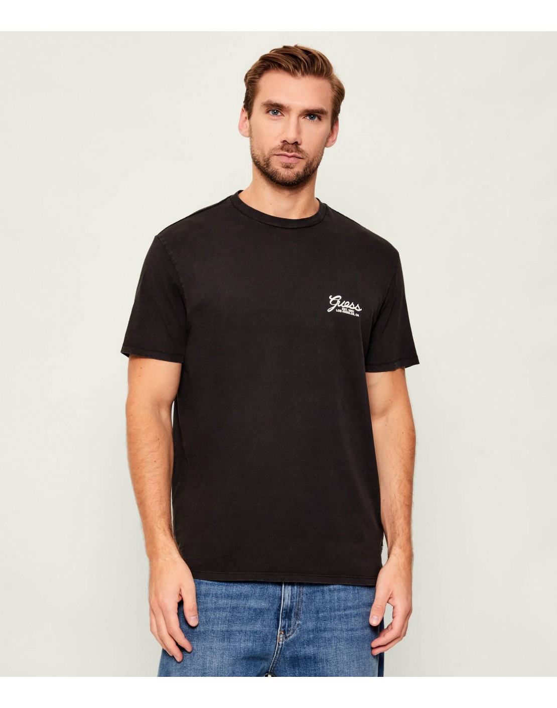 Guess Camiseta SS BSC Script Logo Tee