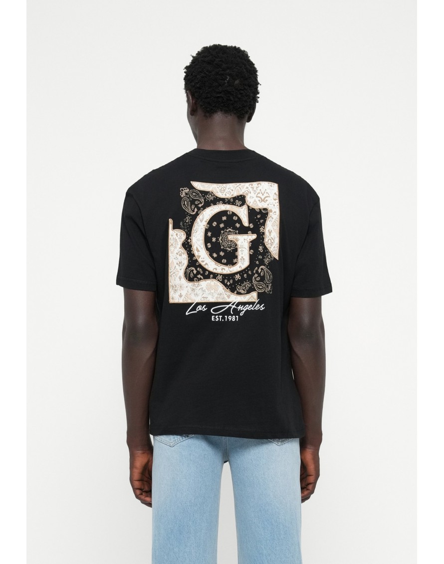 Guess Camiseta CN SS Back Paisley Print Tee