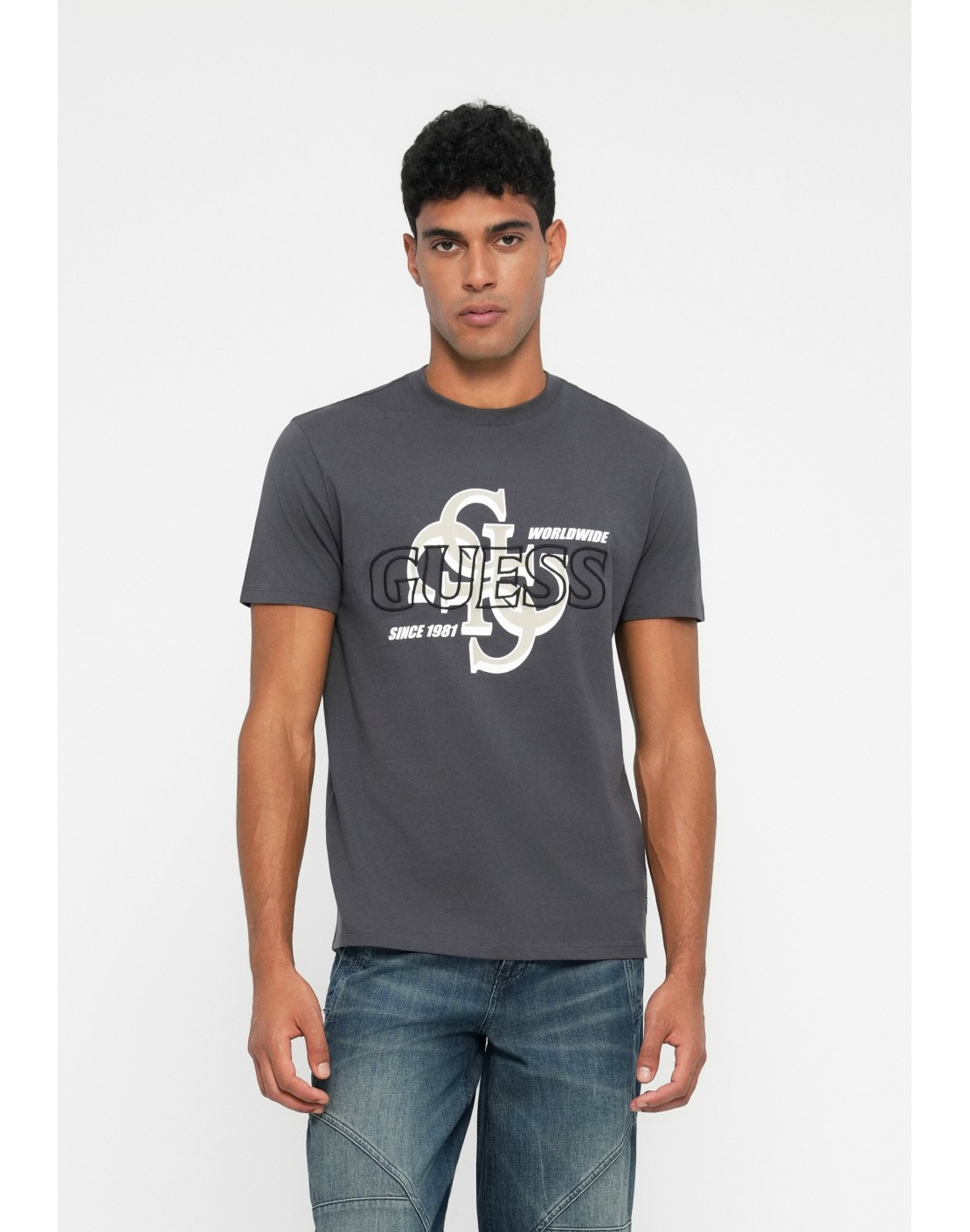 Guess Camiseta SS BSC Guess Drop Shadow Tee