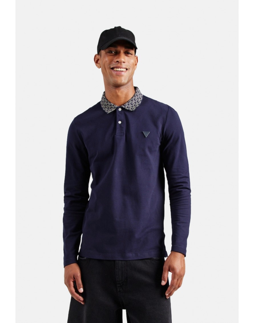 Guess Polo manga larga Stu LS polo