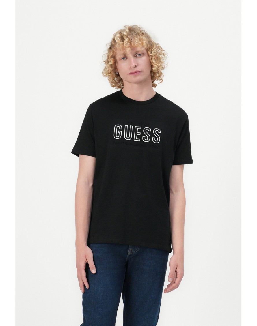 Guess Camiseta SS BSC Guess Embossed Logo Tee